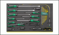 TCS 4724/4840+10767, DRALL набор отверток 24 шт. во вкладыше TCS