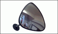 Треугольное обзорное зеркало для помещений размер 330х330х360 мм