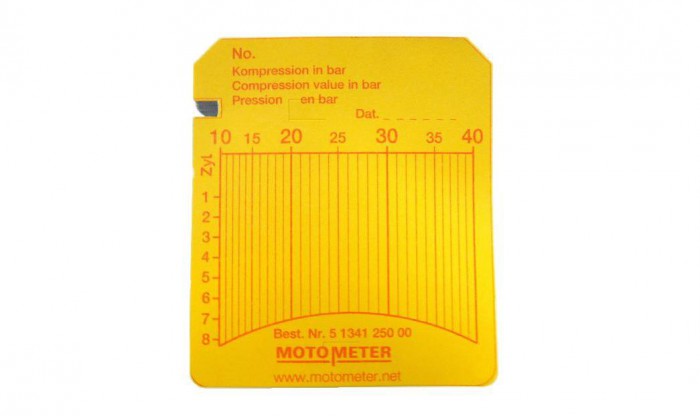 622.001.0040, Комплект карточек для дизельного компрессографа 10-40 бар (100 штук)
