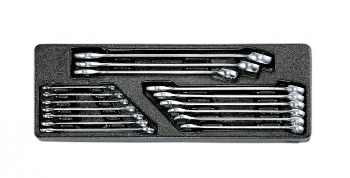 IK-CW10160C, Набор комбинированных ключей (6-24 мм)в ложементе, 16 предметов