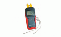04.052.05, Электронный дифференциальный термометр с 2-мя щупами для систем охлаждения и конциционирования с диапазоном измерений от -50 до +1350°С
