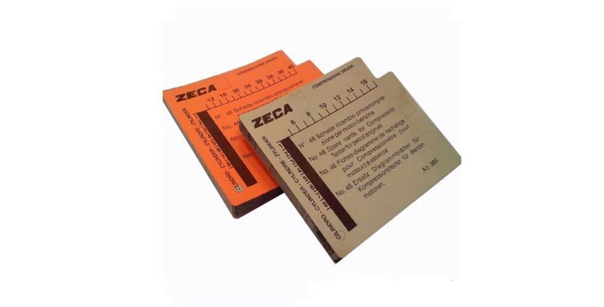Zeca 366, Комплект сменных карточек (50 шт.) для компрессографа модели 363