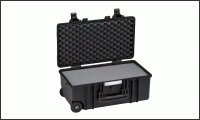 5122.B, Защитный герметичный транспортный чемодан-контейнер, черный, с заполнением поролоном