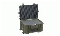 5833.G, Защитный герметичный транспортный чемодан-контейнер, цвет хаки, с заполнением поролоном