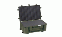 7630.G, Защитный герметичный транспортный чемодан-контейнер, цвет хаки, с заполнением поролоном