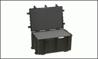 7641.B, Защитный герметичный транспортный чемодан-контейнер, черный, с заполнением поролоном