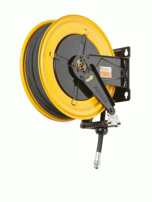 Катушка для раздачи масла 150 бар, шланг 15 м, диаметр 1/2, неповоротная, ECODORA (Италия)