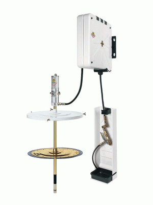 Настенный комплект для раздачи смазок из бочек 180-220 кг., с закр. катушкой 12 м., ECODORA (Италия)