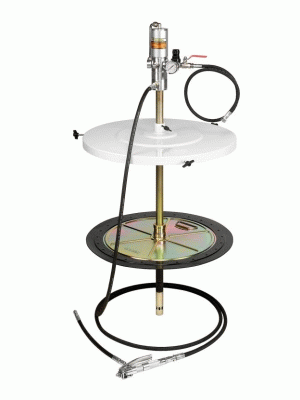 Комплект для раздачи смазок из бочек 180-220 кг., насос 50:1, 1500г/м, шланг 4 м., ECODORA (Италия)