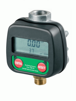 Цифровой счетчик литров для пистолетов и насосов, подключение F/M 1/2, ECODORA (Италия)