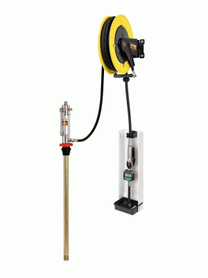 Настенный комплект для раздачи масла из бочек 180-220 кг, насос 5:1, катушка 10 м, ECODORA (Италия)