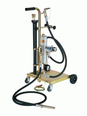 Установка для откачки топлива, пневматически насос 1:1, тележка для бочек 30-60 кг, ECODORA (Италия)