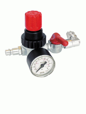 Регулятор давления 1/4 с манометром, GARTEC (Италия)