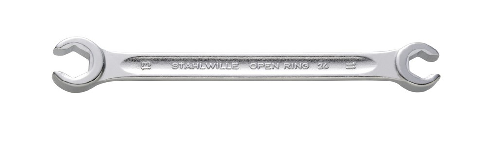 24a, Открытый двойной накидной гаечный ключ, с изгибом OPEN-RING