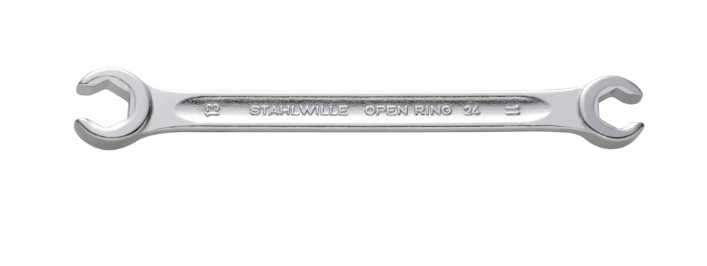 24a, Открытый двойной накидной гаечный ключ, с изгибом OPEN-RING