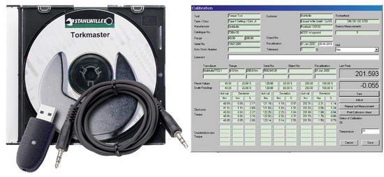 USB адаптер, кабель и программное обеспечение Torkmaster для ключа 7759-2