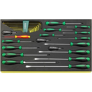 TCS 4620/4660VDE+10767, DRALL+ набор отверток 27 шт. во вкладыше TCS