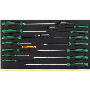 TCS 4620/4660VDE, DRALL+ набор отверток 18 шт. во вкладыше TCS