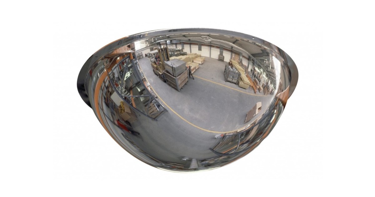 Купольное обзорное зеркало для помещений размер 600 мм