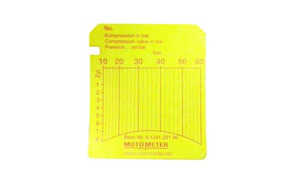622.001.0060, Комплект карточек для дизельного компрессографа 10-60 бар (100 штук)