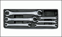 IK-FNW0060, Набор разрезных ключей (8х9-24х27) в ложементе, 6 предметов
