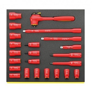 TCS 12171/19/4 VDE, Набор инструмента VDE, во вкладыше TCS 3/8
