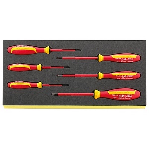 TCS 4675 VDE, Набор TORX - отверток VDE DRALL+ во вкладыше TCS