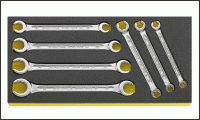 TCS 24/7, 8x10-19x22 mm, Двойные накидные гаечные ключи 7 шт. во вкладыше TCS