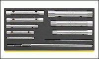TCS 10750/10, 6x7-20x22 mm, Набор двойных торцовых ключей