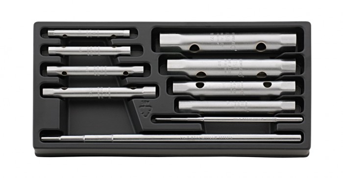 ES 10750/10, 6x7-20x22 mm, Набор двойных торцовых ключей, 6x7-20x22 мм