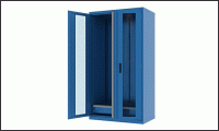 43.2204, Шкаф интрументальный  Н1950 двери со стеклом (ящик h150 мм -1)