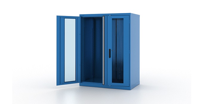 43.002, Корпус шкафа инструментального Н1400 двери со стеклом