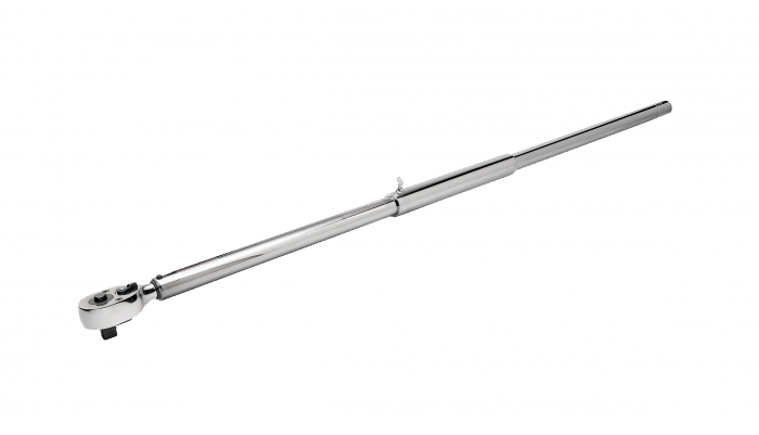7455-1500, Механический регулируемый щелчковый динамометрический ключ с градуированной шкалой, фиксированной реверсивной головкой и двухсекционной рукояткой