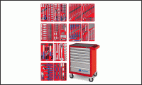 52-07323R, Набор инструментов ЭКСПЕРТ в красной тележке, 323 предмета