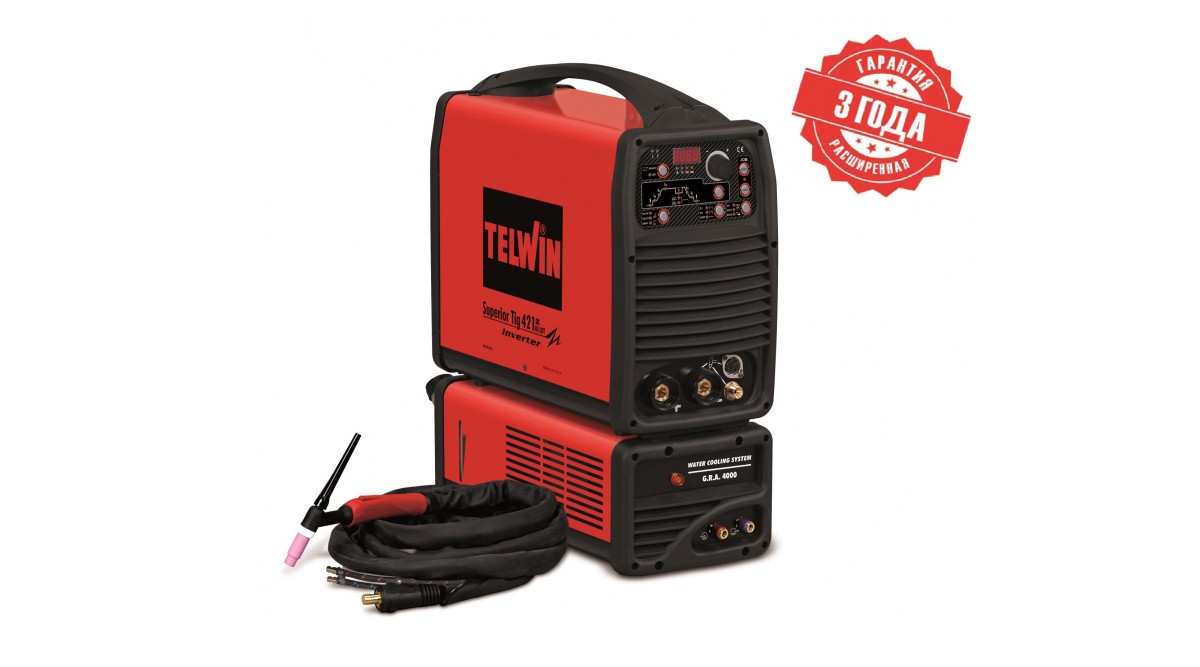 816133, Сварочный аппарат SUPERIOR TIG 421 DC-HF/LIFT 400V AQUA