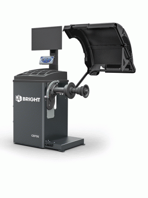 Балансировочный стенд, ЖК-монитор, автоввод 3-х параметров колеса