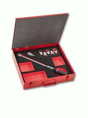 811 NF 200 Ключ динамометрический 40-200 Нм с набором аксессуаров в кейсе, USAG (Италия)