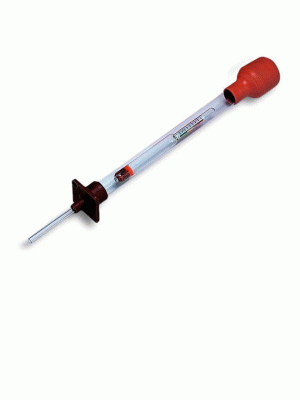 Измеритель плотности электролита (ареометр) в стеклянном корпусе, ZECA (Италия)