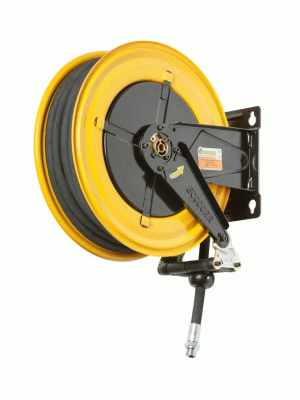 Катушка для раздачи воздуха/воды 20 бар, шланг 15 м, диаметр 1/2, неповоротная, ECODORA (Италия)