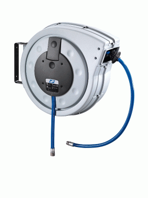 Пластиковая катушка закрытого типа для воздуха, шланг длиной 20 м, 10х15 мм., GARTEC (Италия)