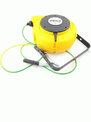Катушка кабельная для заземления 15+1 метра, кабель 1 жила, пластиковый корпус, ZECA (Италия)