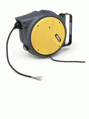 Катушка кабельная 14+1 метра, кабель 3 жилы, пластиковый корпус, ZECA (Италия)